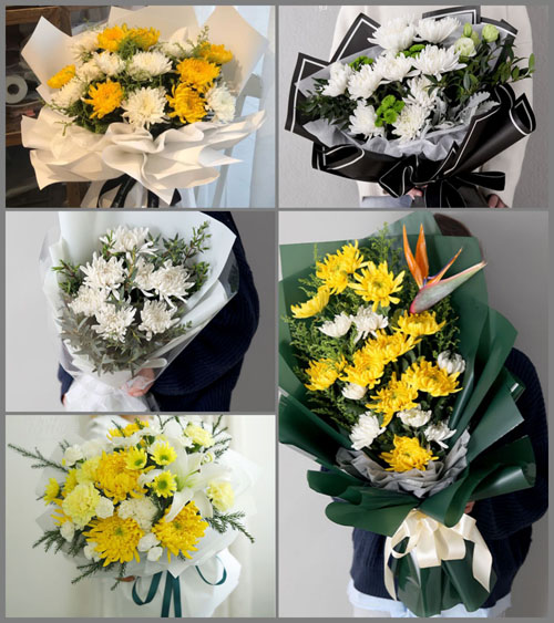 山东青岛胶州市胶西镇小张家庄村白事花束代送